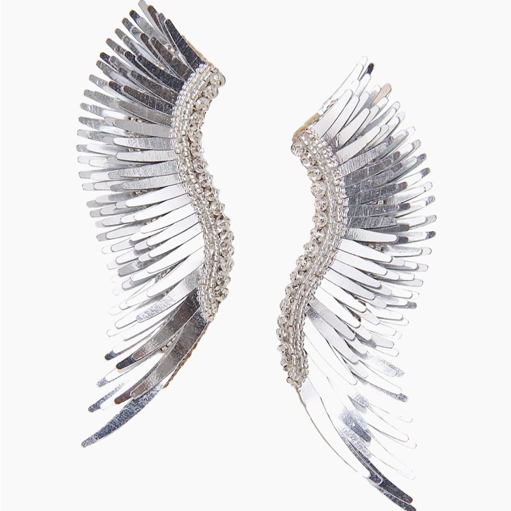 Mignonne Gavigan Madeline Rhodium-Plated & Mixed-Media Wing Earrings